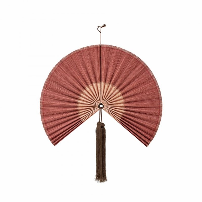 Bloomingville JAIME Dekoracja Ściena - Wachlarz 75 cm / Różowy