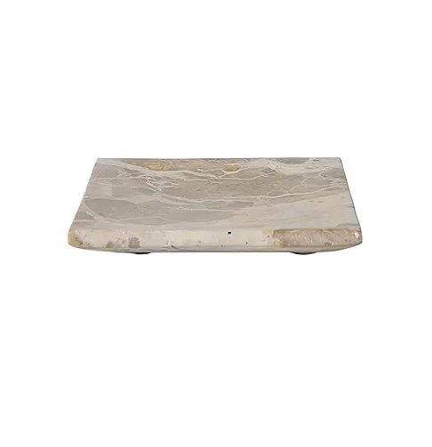 Muubs VITA Marmurowa Tacka - Podstawka Łazienkowa 12 cm / Beżowa
