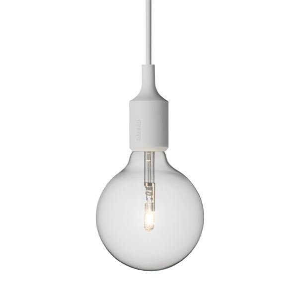 Muuto E27 Lampa Żarówka LED Jasnoszara