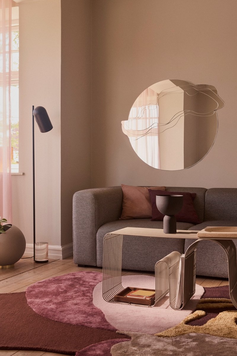 Aytm CURVA Metalowa Ławka 100 cm / Srebrna