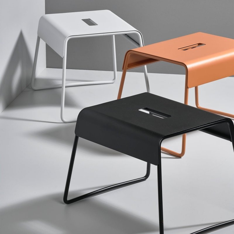ZONE Denmark A-STOOL Taboret - Stołek Metalowy - Czarny