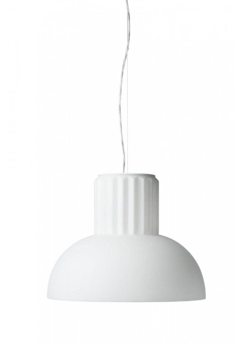 Menu STANDARD Szklana Lampa Wisząca 40 cm / Biała
