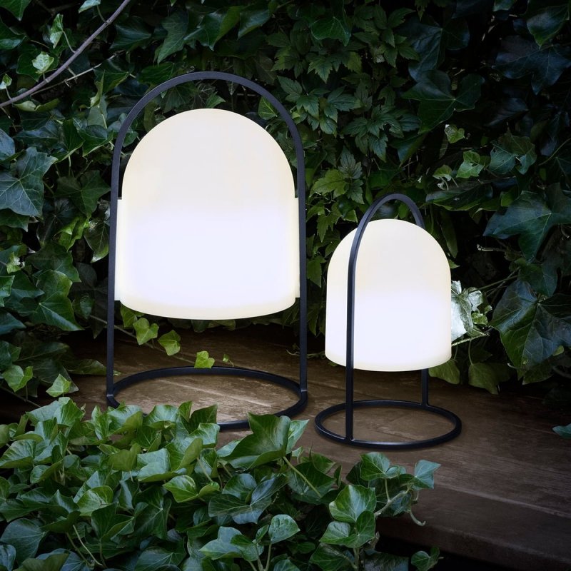Eva Solo LANTERN Lampka Solarna 43 cm Czarna / Biały Klosz
