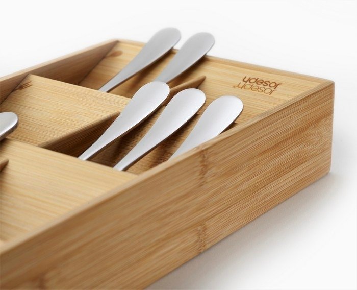 Joseph Joseph DRAWER Duży Organizer na Sztućće - Wkład do Szuflady / Drewniany