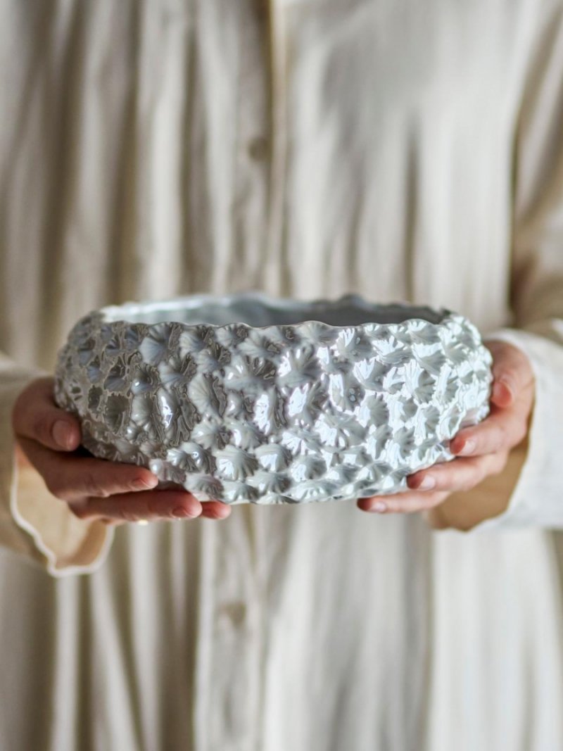 Misa Lowen Bloomingville kamionkowa biała