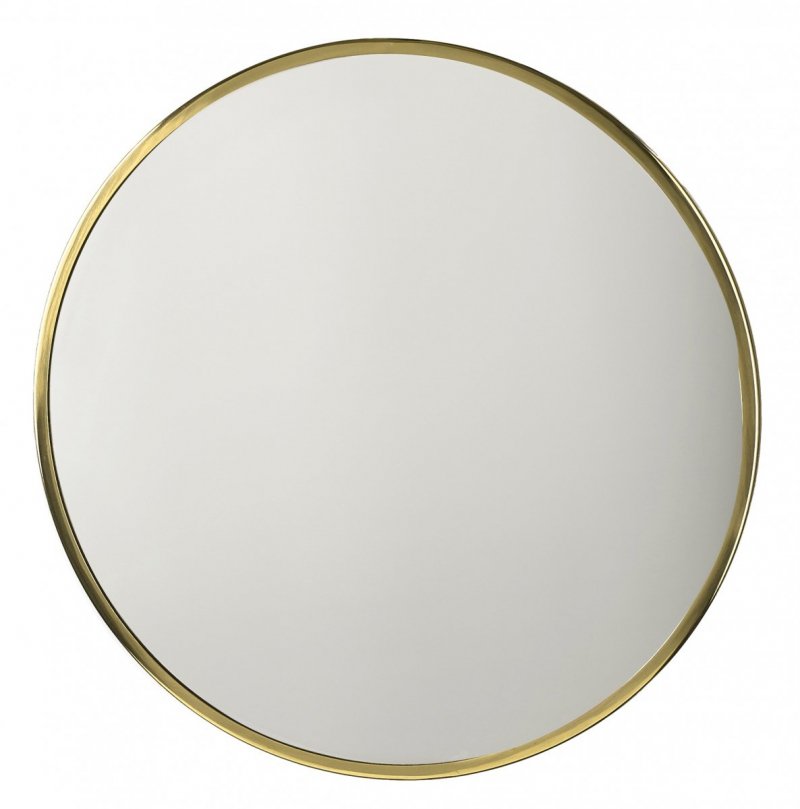 Villa Collection VARDO Lustro Ścienne Okrągłe 80 cm Złote