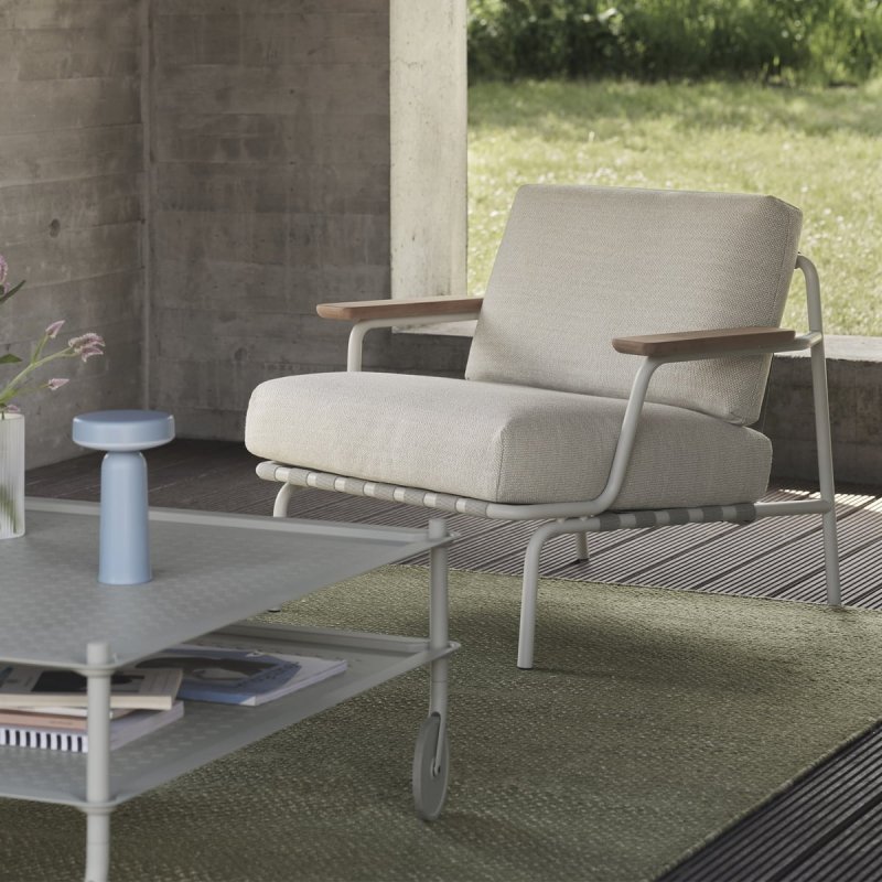 Muuto SETTLE Fotel Ogrodowy / Brązowy - Taupe