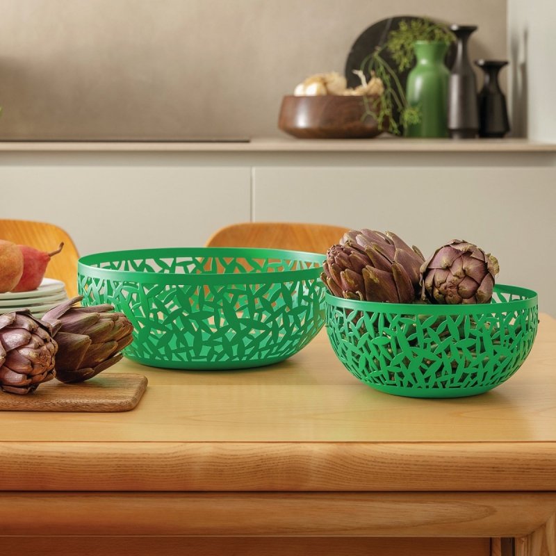 Alessi CACTUS! Kosz / Misa na Owoce 21 cm Zielona