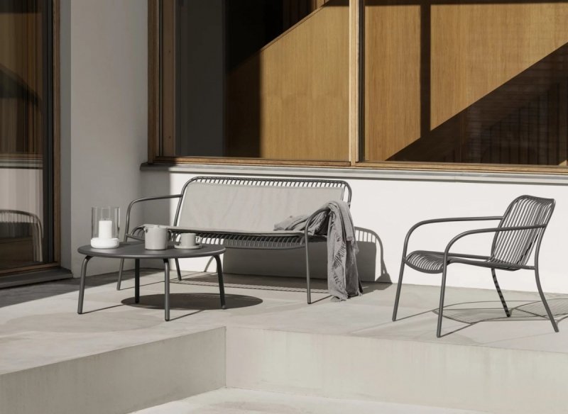 Blomus YUA WIRE Sofa Ogrodowa / Szara Granite Grey