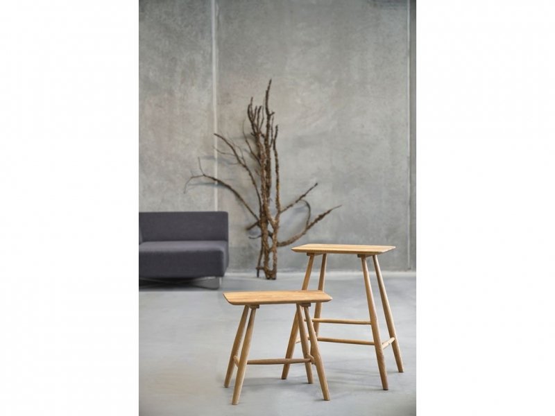 Villa Collection OAK Taboret - Stołek z Dębu Olejowanego 45 cm