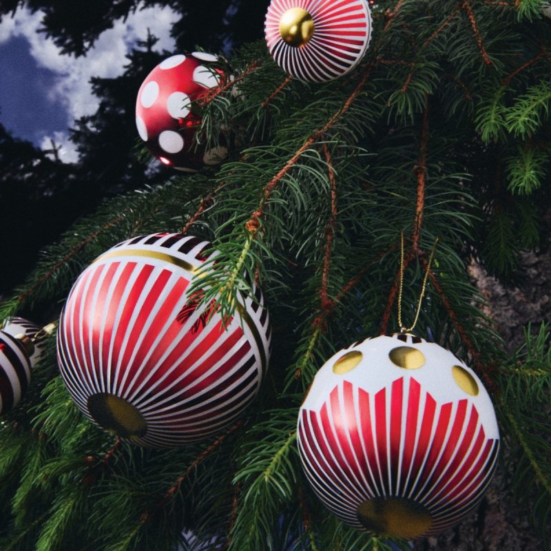 Alessi DELIGHT Bombka Choinkowa / Białe Kropki