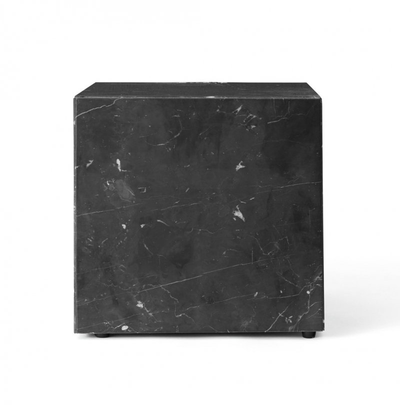 Menu PLINTH Stolik Kwadratowy - Postument Marmurowy - Czarny Marmur