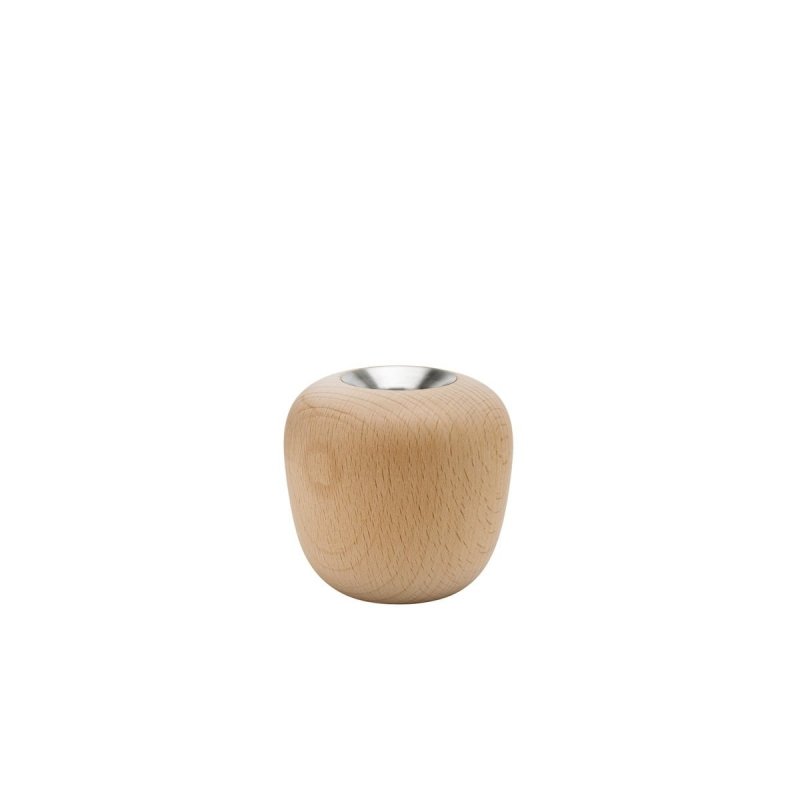 Stelton ORA Świecznik z Drewna Bukowego - L