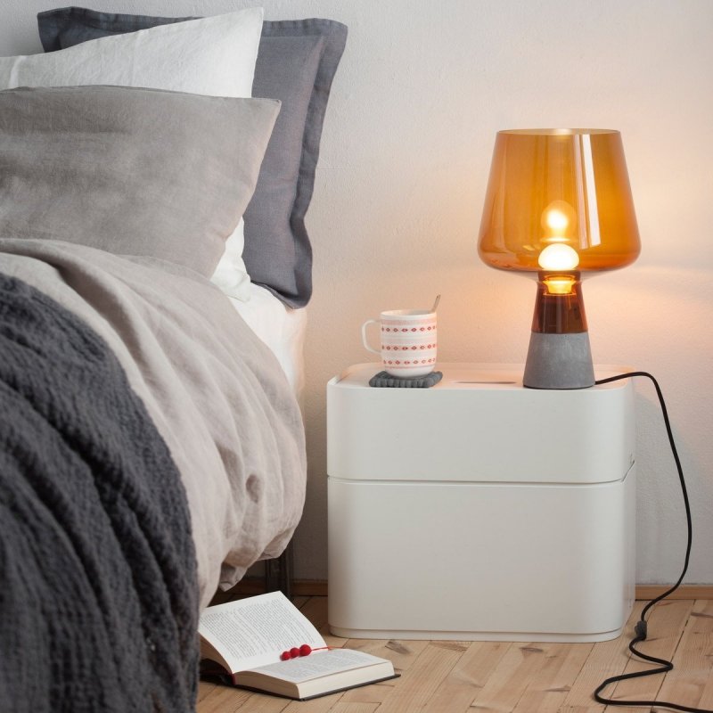 Iittala LEIMU Lampa Stołowa 30 cm / Pomarańczowa