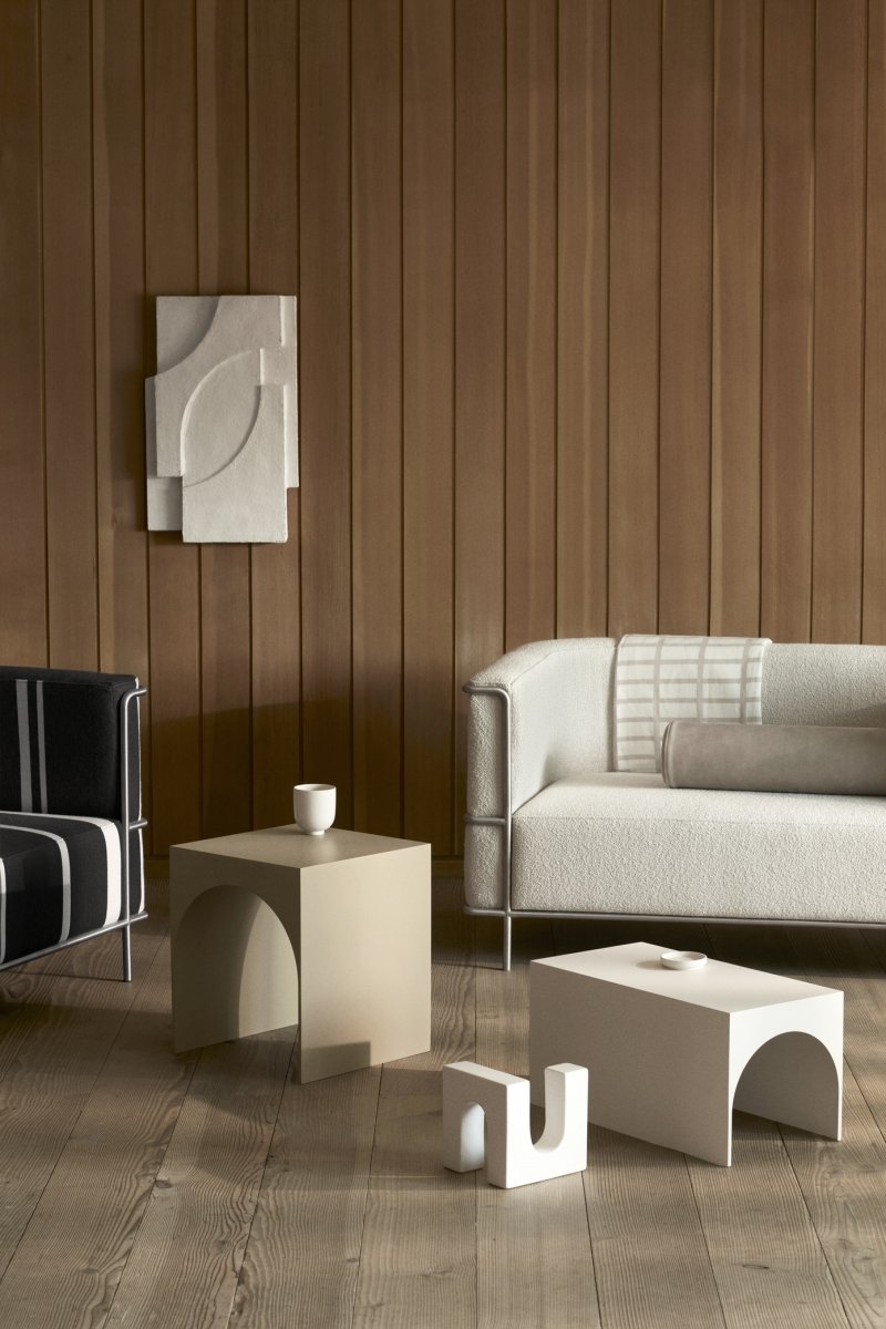 Kristina dam studio ARCH Stolik Stalowy 40 cm / Brązowy