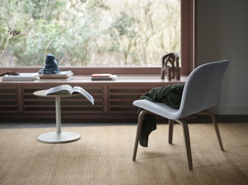 Muuto SOFT SIDE Stolik Okrągły 40 cm Biały / Blat 41 cm Dąb Naturalny