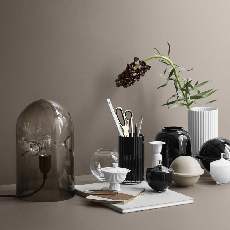 Lyngby Porcelain FORM 70/3 Wazon 14 cm Transparentny
