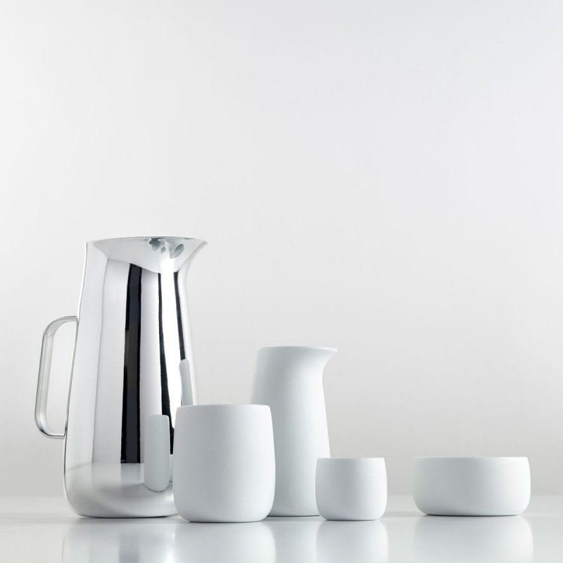 Stelton NORMAN FOSTER Porcelanowe Kubeczki Termiczne do Espresso 40 ml 2 Szt. Białe
