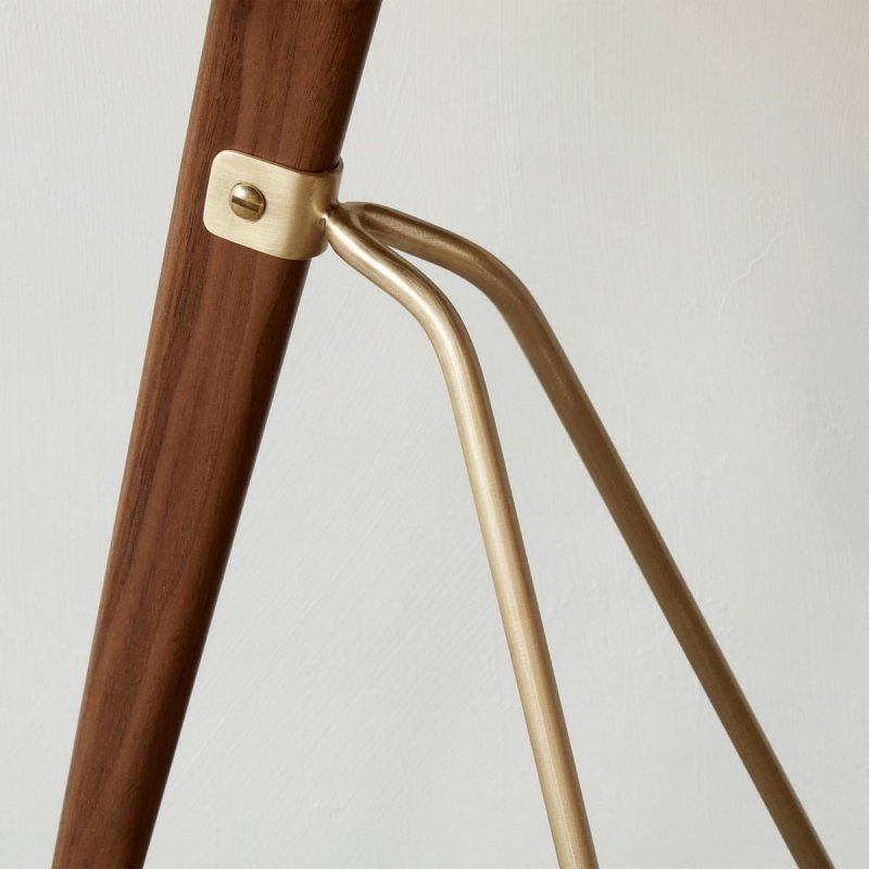 Audo UMANOFF Stolik Okrągły 45 cm z Drewna Orzechowego