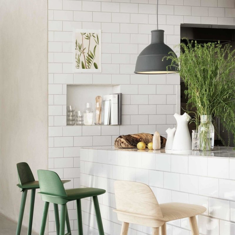 Muuto UNFOLD Lampa Silikonowa 32 cm Jasnoszara