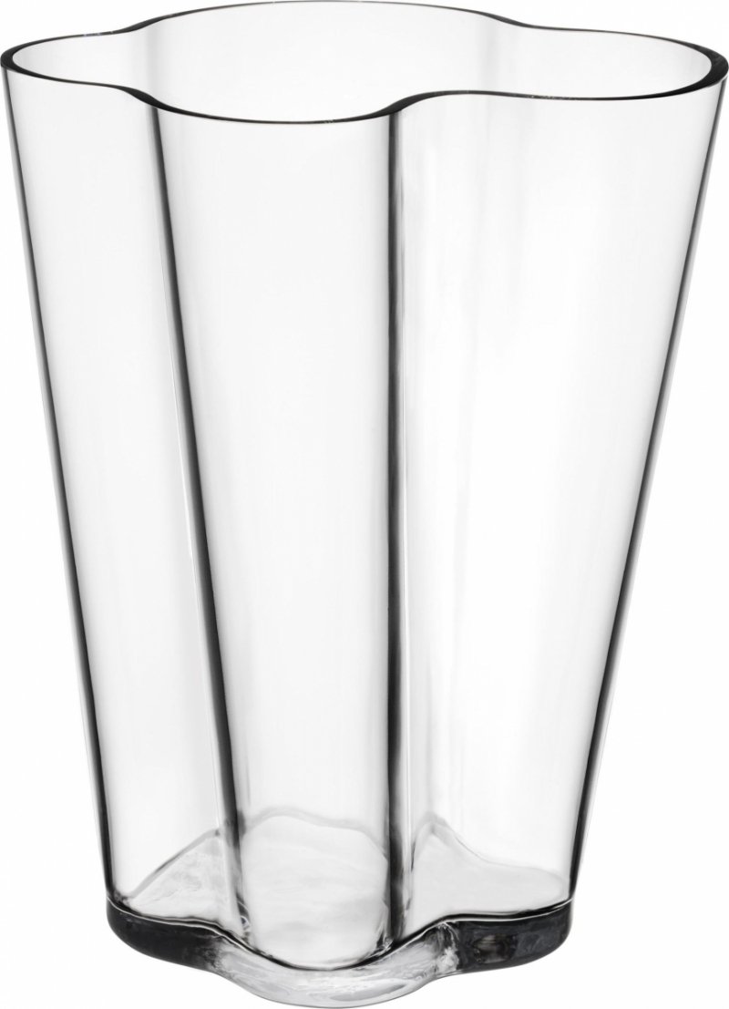 Iittala AALVAR AALTO Wazon do Kwiatów 27 cm / Transparentny