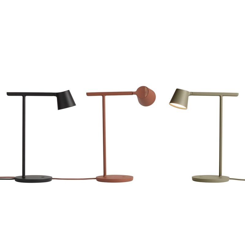 Muuto TIP Lampa Biurkowa LED Jasnoszara