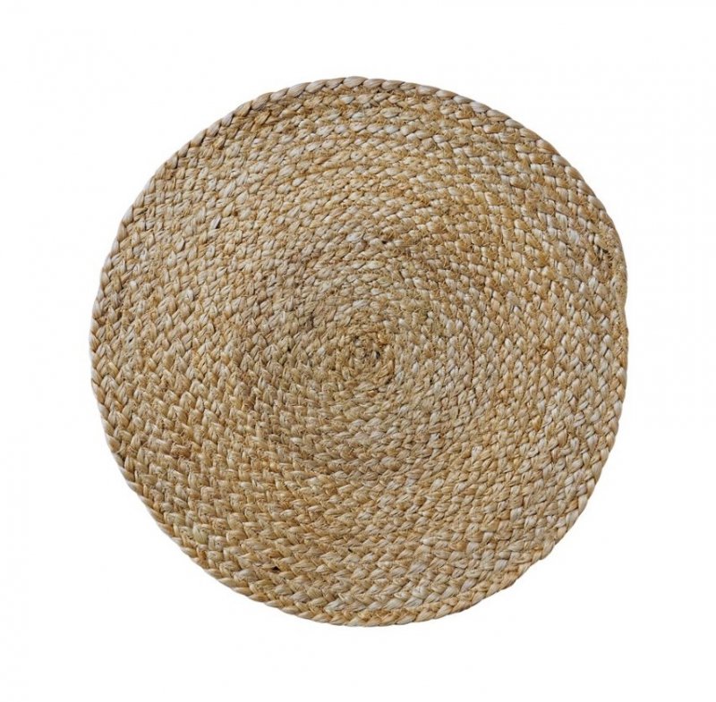 Sodahl ITS ALL NATURAL Okrągła Podkładka na Stół pod Naczynia z Konopii 35 cm 6 Szt. Naturalna