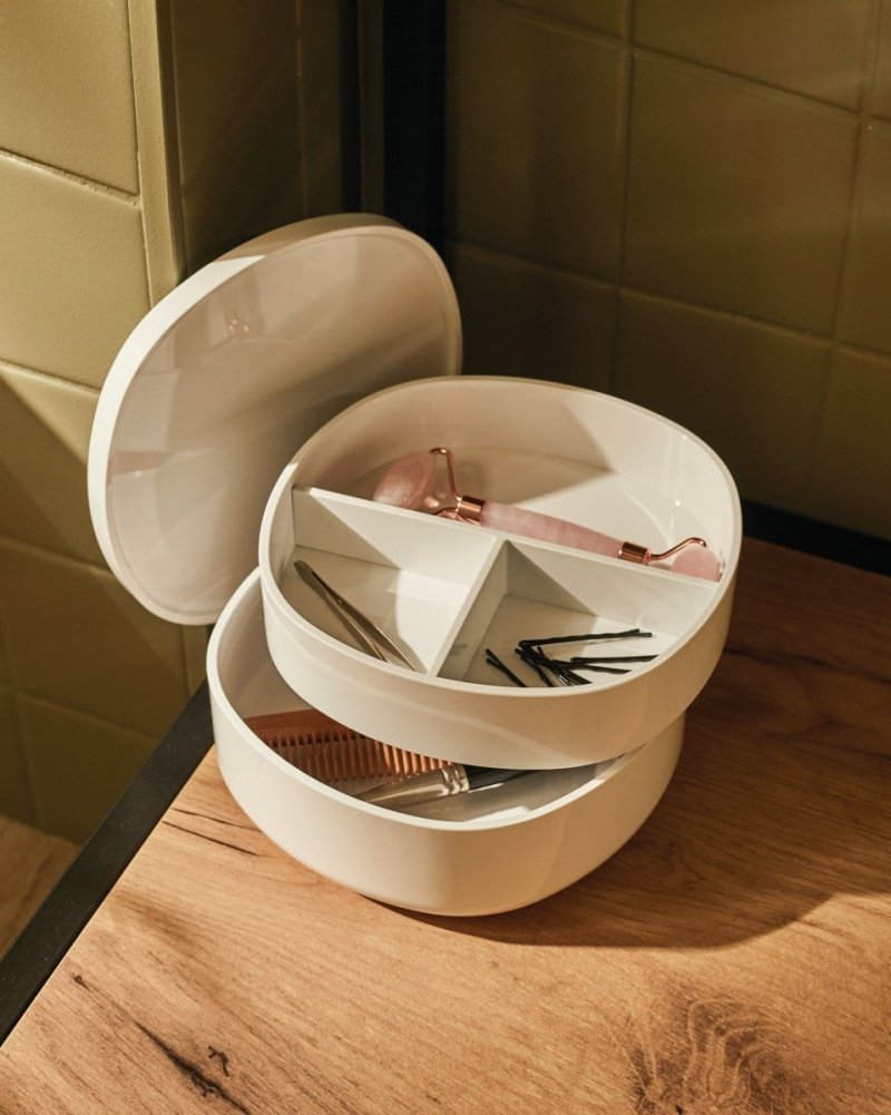 Alessi BIRILLO Organizer - Pojemnik Łazienkowy / Biały