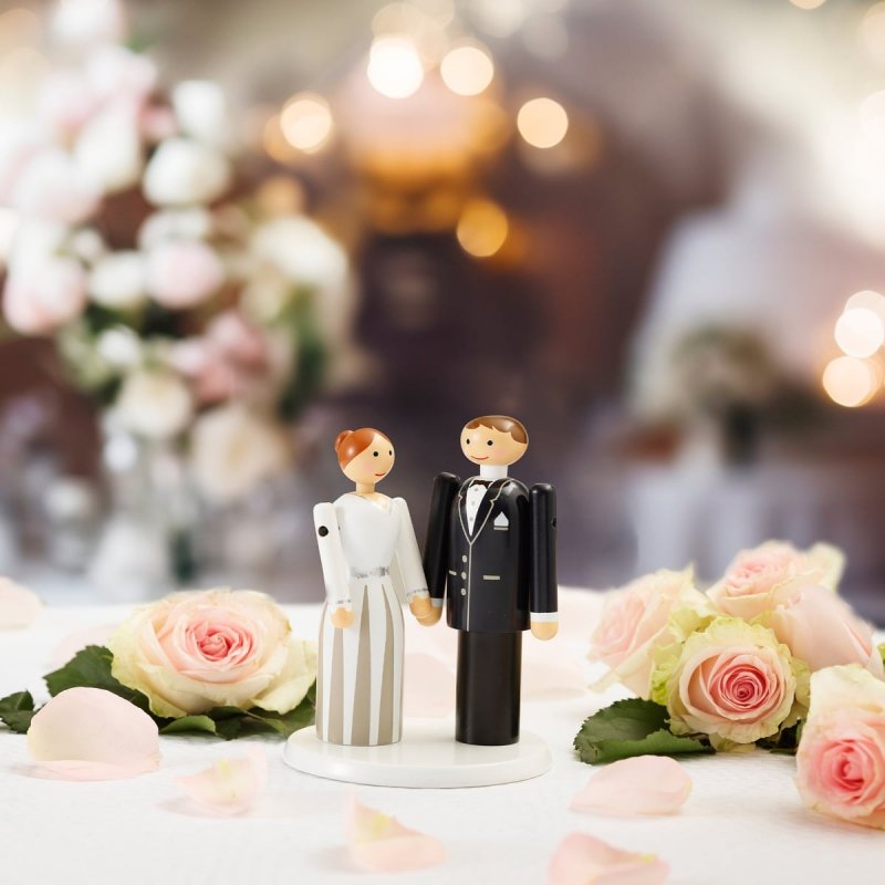 Kay Bojesen GROOM Ślubna Figurka Drewniana 12 cm na Tort Weselny / Pan Młody