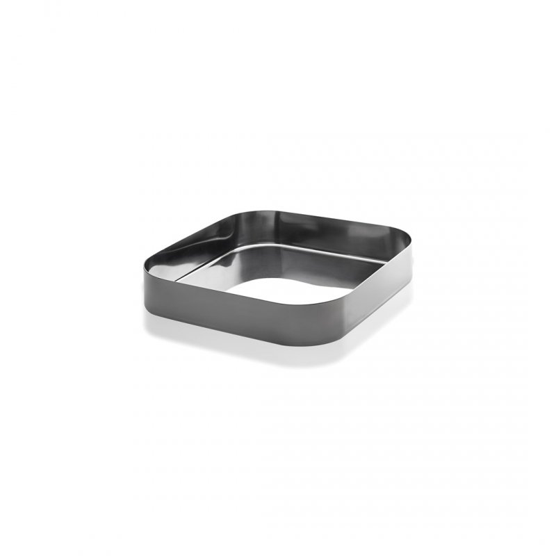 Mepra STILE Podstawka - Pojemnik Kwadratowy 15 cm / Srebrny