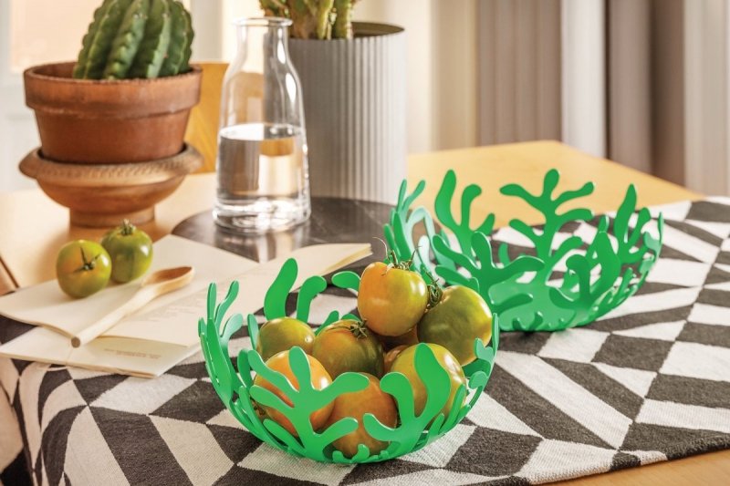 Alessi MEDITERRANEO Kosz na Owoce 21 cm / Zielony