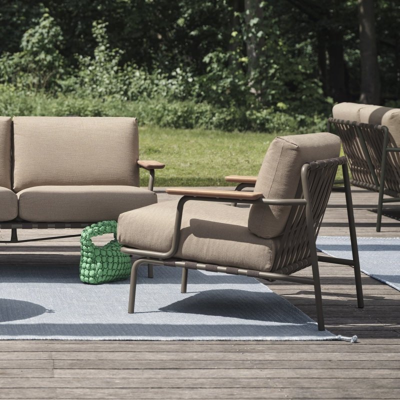 Muuto SETTLE Fotel Ogrodowy / Jasnoszary