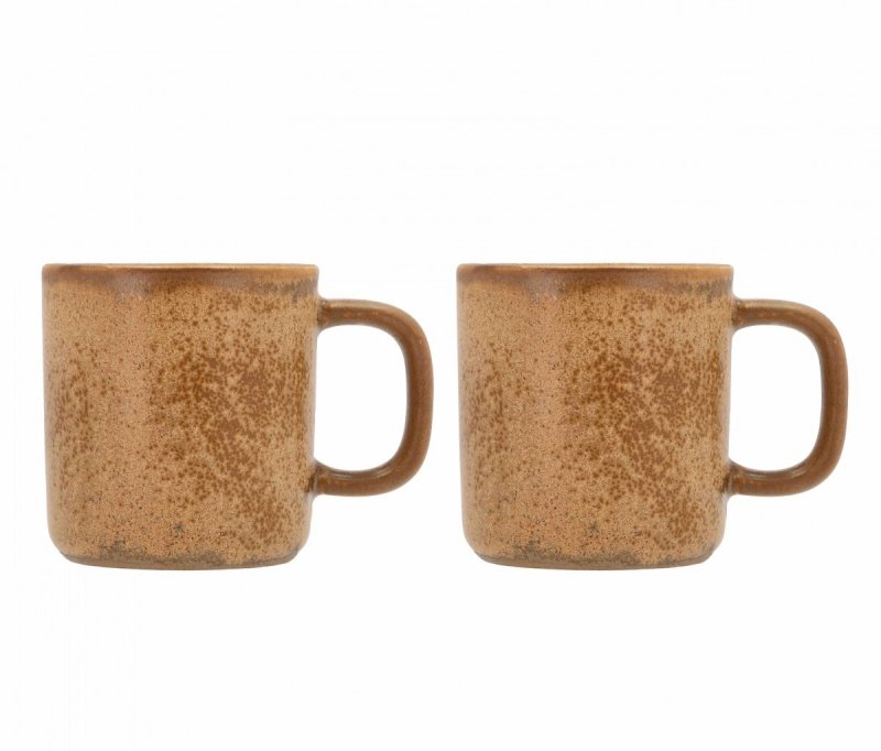 Villa Collection FJORD Kubek z Uchem 250 ml 2 Szt. Amber / Bursztynowy
