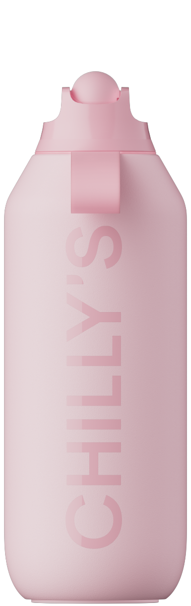 Chilly's SERIES 2 SPORT Stalowa Butelka Sportowa do Wody 500 ml - Termiczna / Różowa
