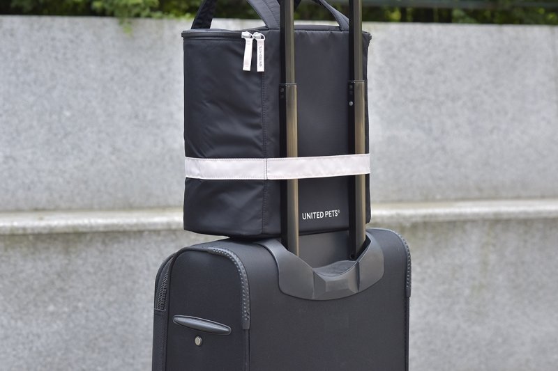 United Pets Milano TRAVEL Torba Podróżna dla Zwierząt / Czarno - Różowa