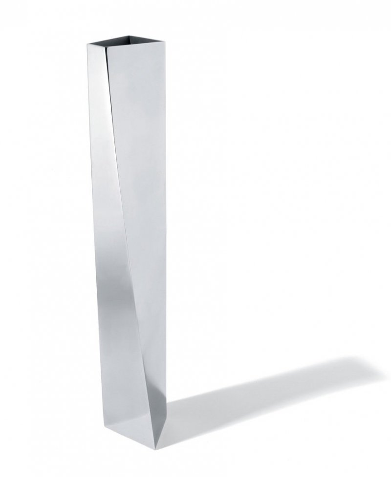 Alessi CREVASSE Stalowy Wazon do Kwiatów 42 cm / Polerowany