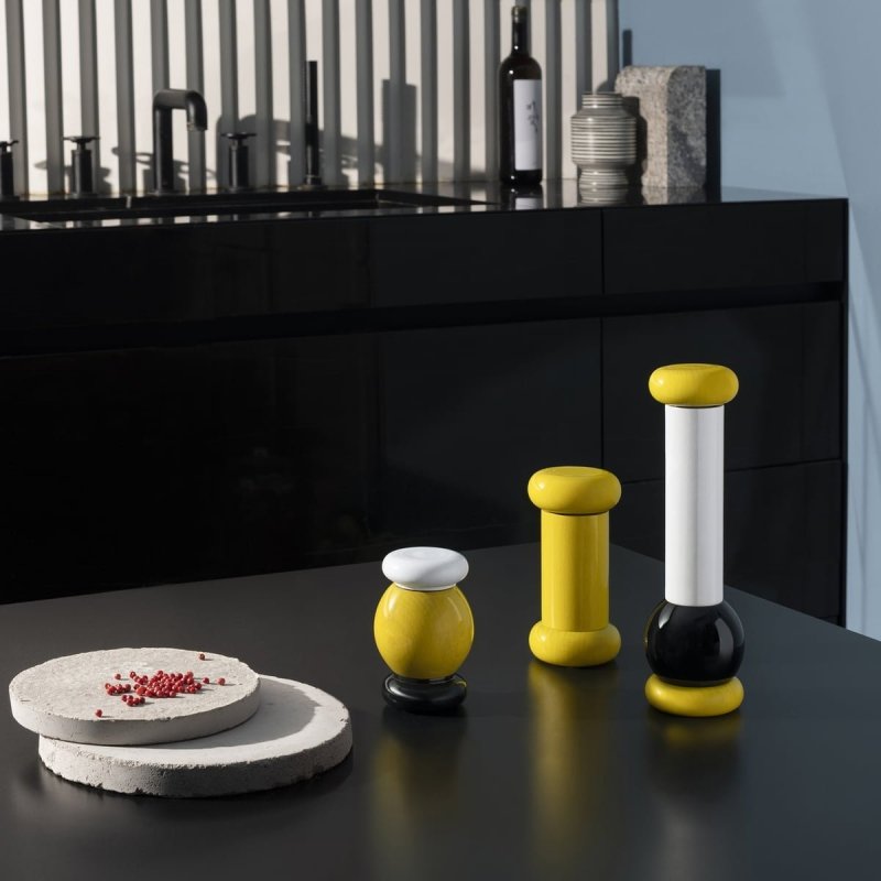 Alessi TWERGI Młynek do Soli lub Pieprzu 11 cm Różowy (100-lecie Alessi)