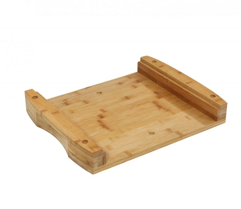 Zassenhaus ECO LINE Bambusowa Deska do Krojenia ze Stalową Tacką 46 cm