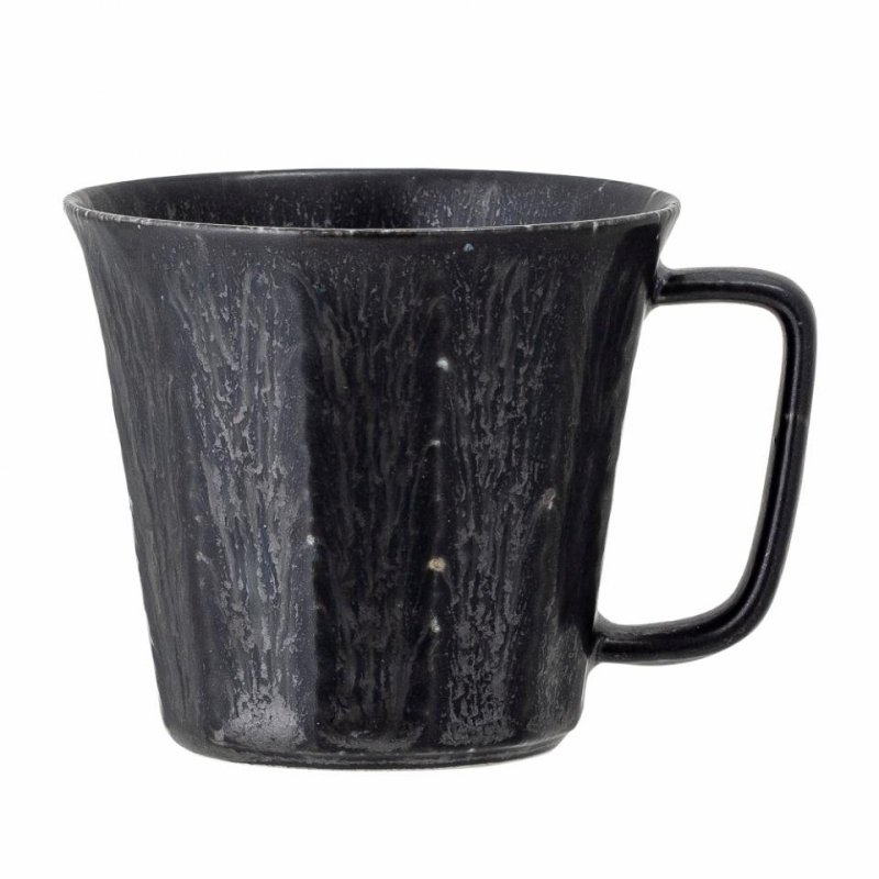Bloomingville YOKO Kubek Porcelanowy 380 ml 4 Szt. / Czarny