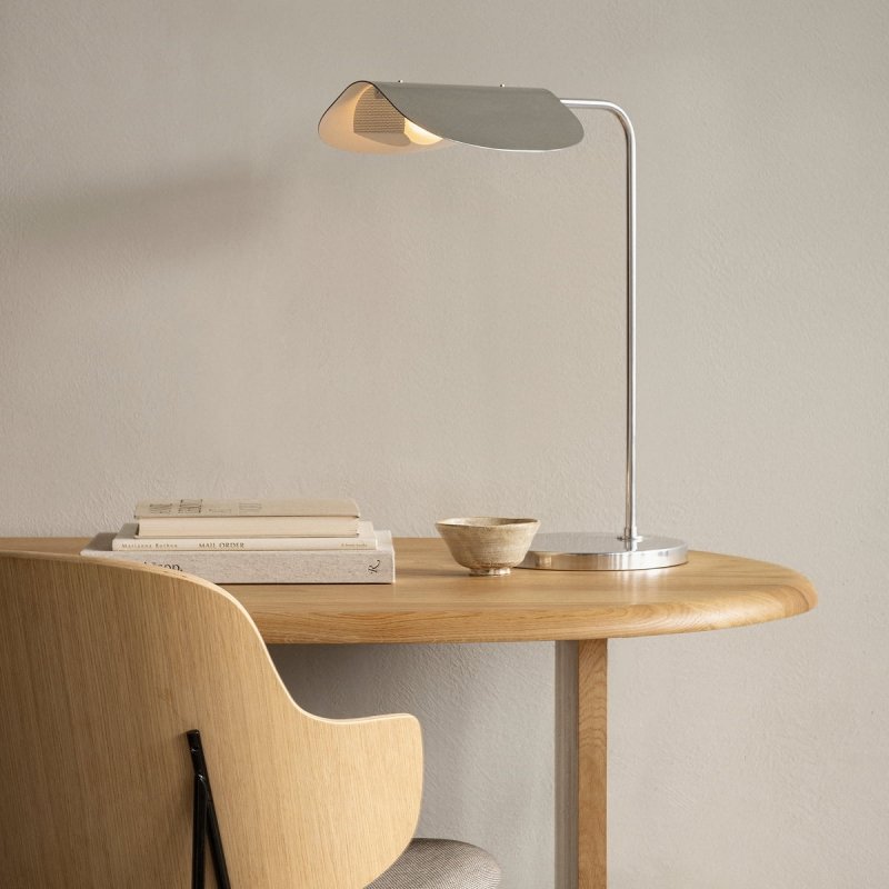Audo WING Lampa Stołowa - Biurkowa Srebrna / Aluminium