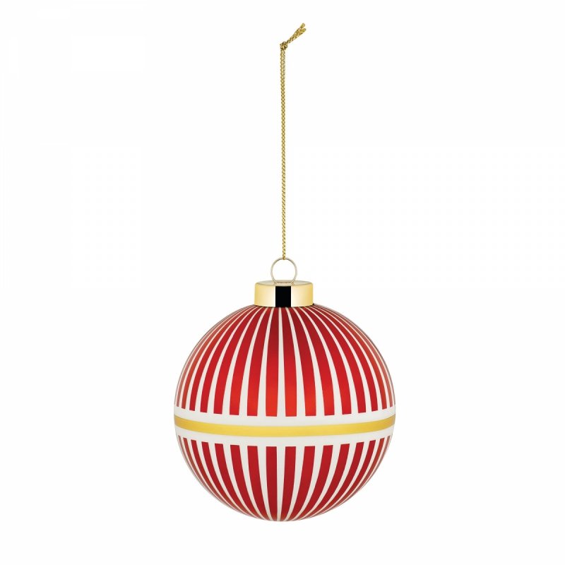 Alessi DELIGHT Bombka Choinkowa / Czerwone Paski