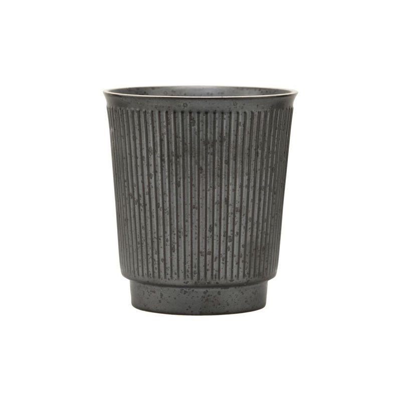 House Doctor BERICA Ceramiczny Kubek bez Ucha 300 ml / Czarny
