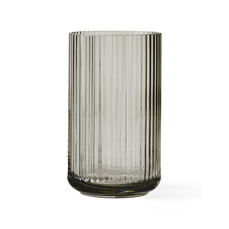 Lyngby Porcelain LYNGBY Wazon Szklany 25 cm Szary