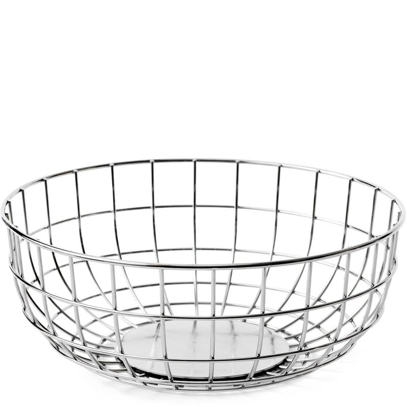 Menu WIRE Kosz na Owoce 25 cm / Srebrny Chrom
