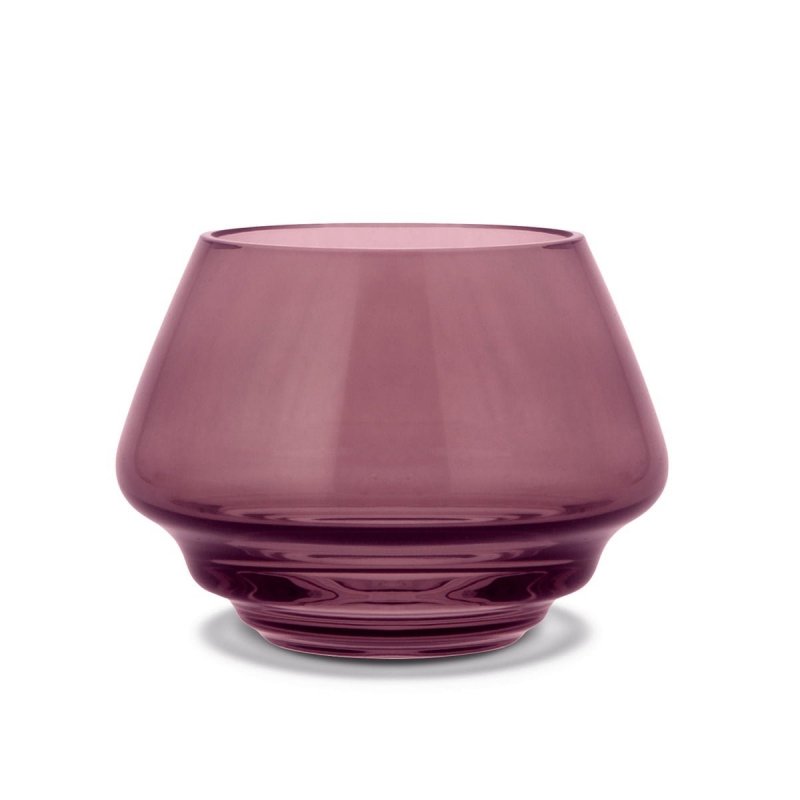 Holmegaard FLOW Świecznik Tealight - Różowy