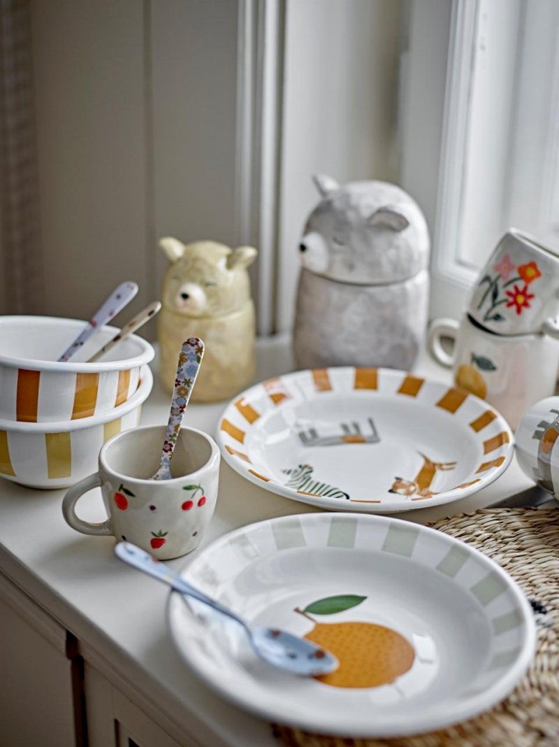 Bloomingville TATIANA Ceramiczny Zestaw Naczyń dla Dzieci - Kubek i Miseczka / 2 El.