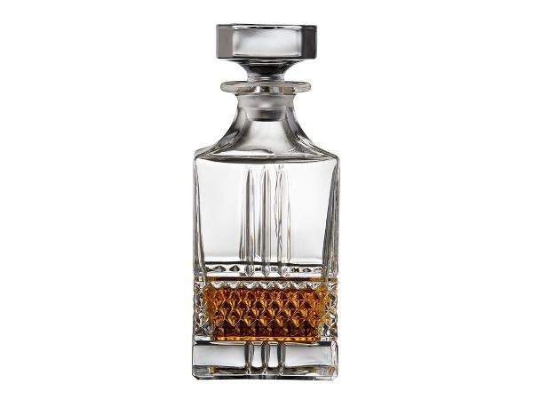 Lyngby Glass BRILLANTE Karafka + Kryształowe Szklanki do Whisky, Drinków 340 ml 4 Szt.