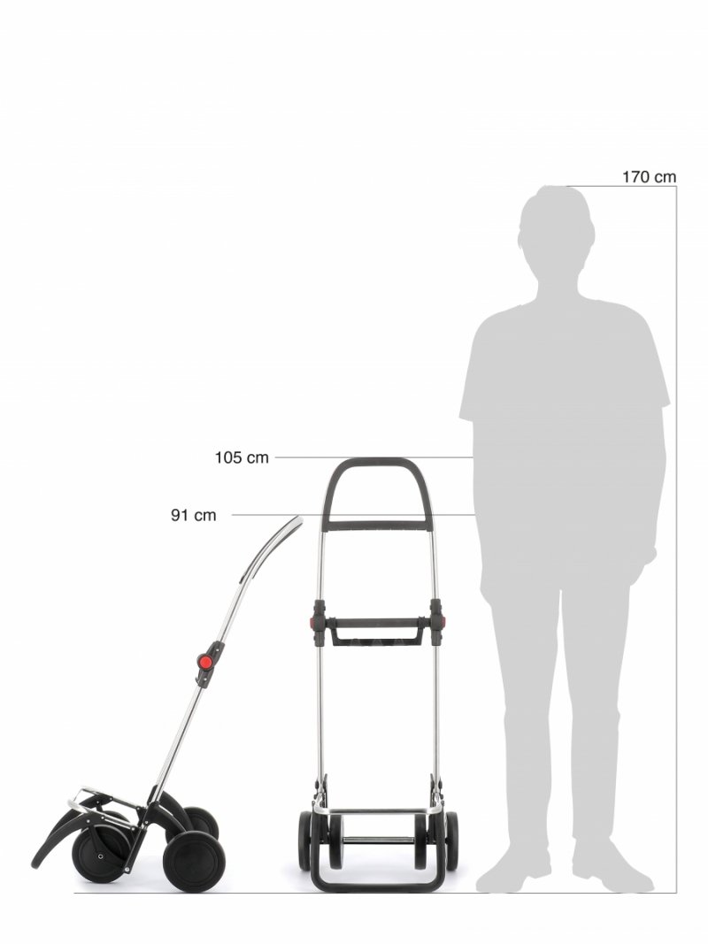 Rolser AKANTO MF 4L Wózek na Kółkach - Torba na Zakupy / Grafitowy