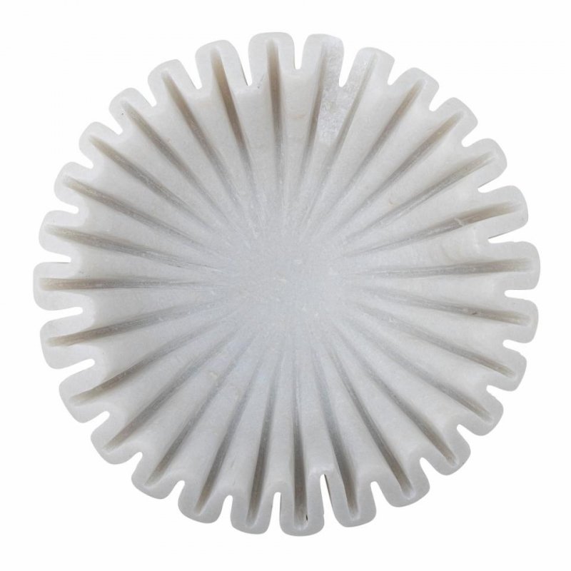 Bloomingville HARMONIA Marmurowa Misa Dekoracyjna 17,5 cm / Biała