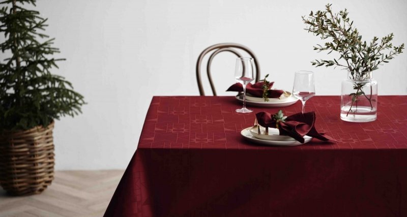 Sodahl CHRISTMAS STAR Obrus Świąteczny 140x320 cm Czerwony
